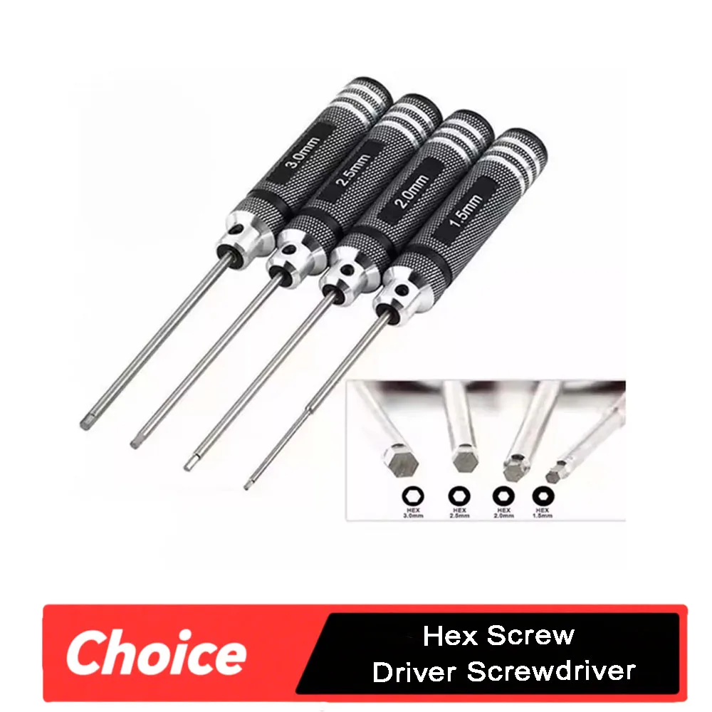 Rc Helicopter Tool Kit - Set Obeng Hex 1,5/2,0/2,5/3,0 mm -