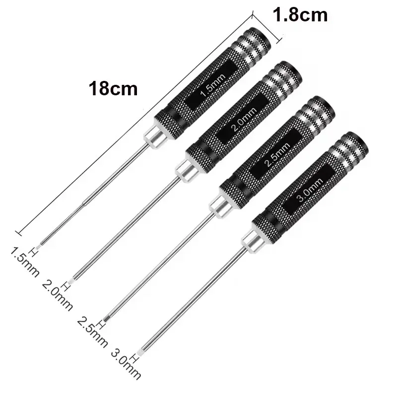 Set Obeng Hex 1,5/2,0/2,5/3,0  - Rc Helicopter Tool Kit ulasan dan harga